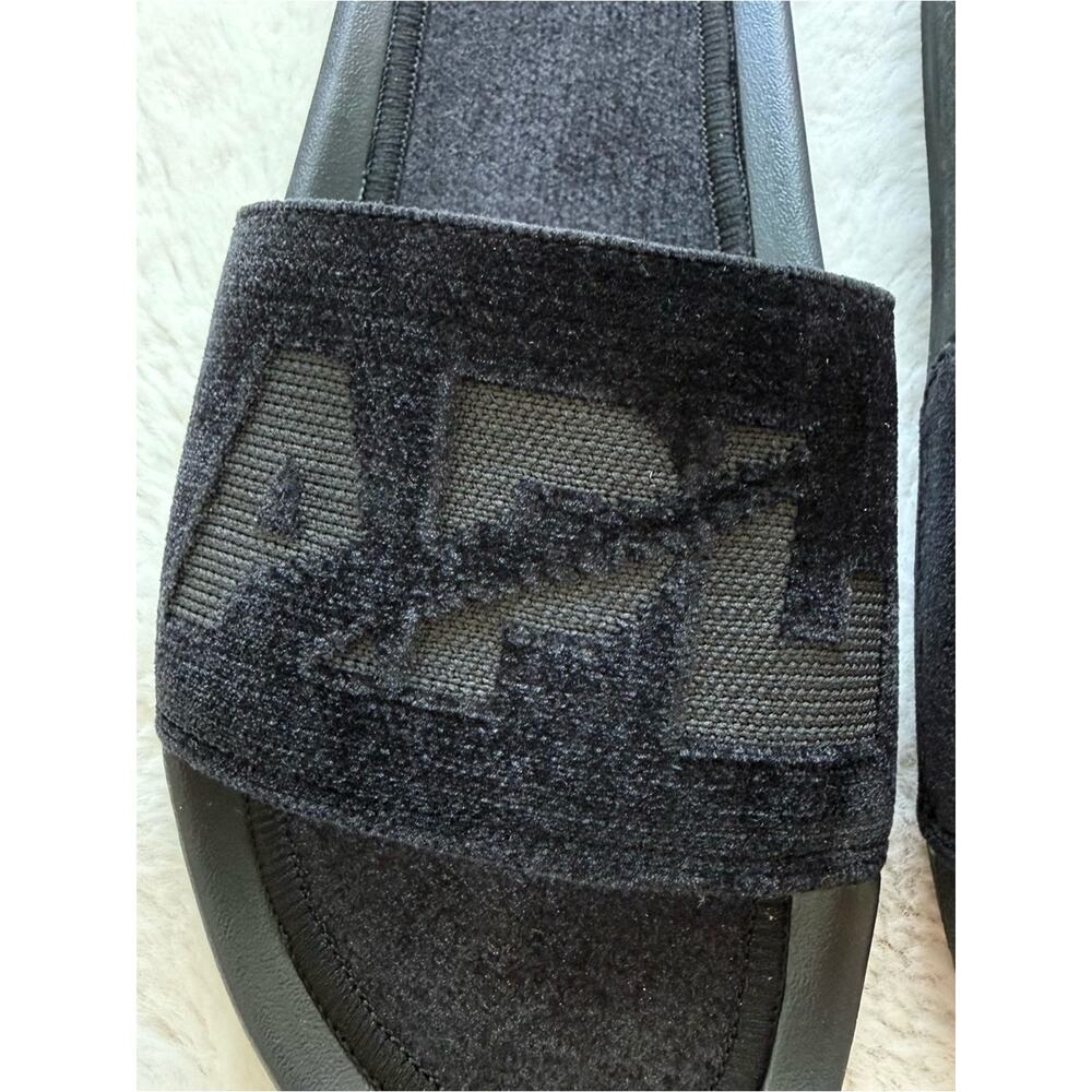 NEW!!! APL women velvet black slides size 7 US Authentic Retail 130& - Picture 3 of 7